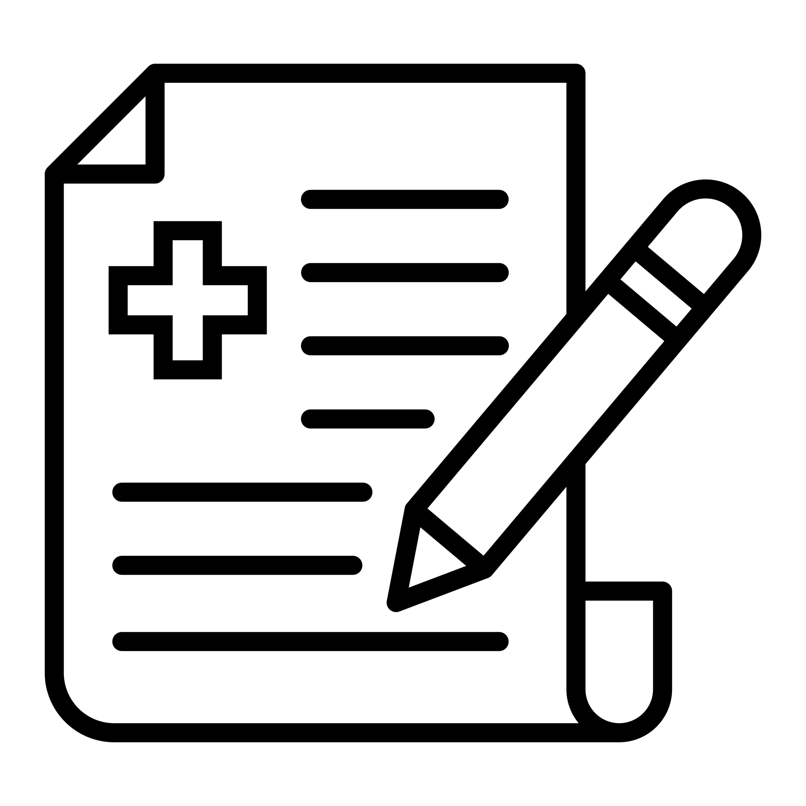 Icon von einem Notizblock mit Stift