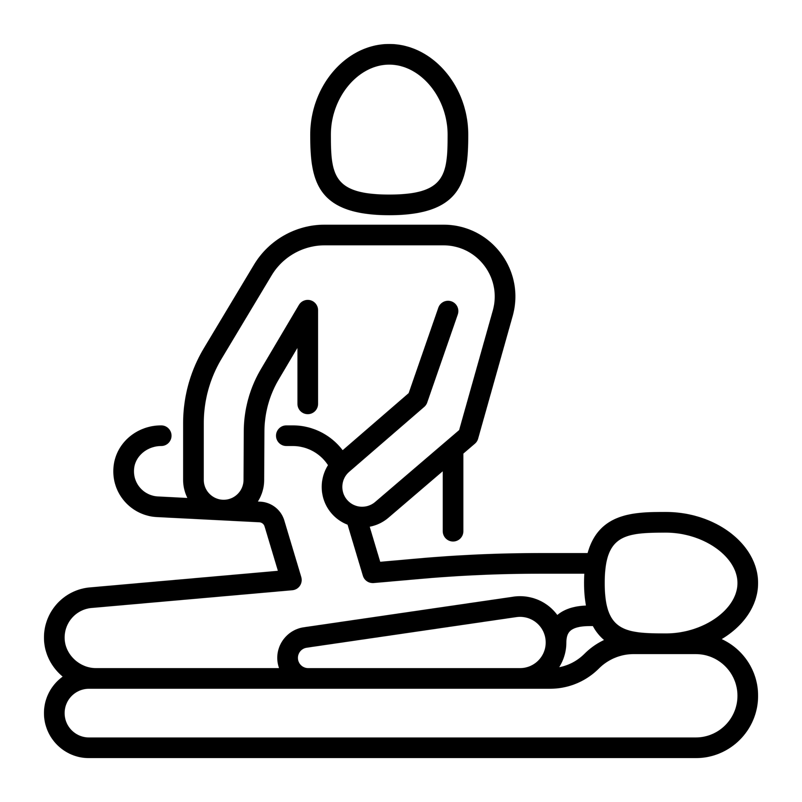 Icon von zwei Personen bei einer physiotherapeutischen Behandlung
