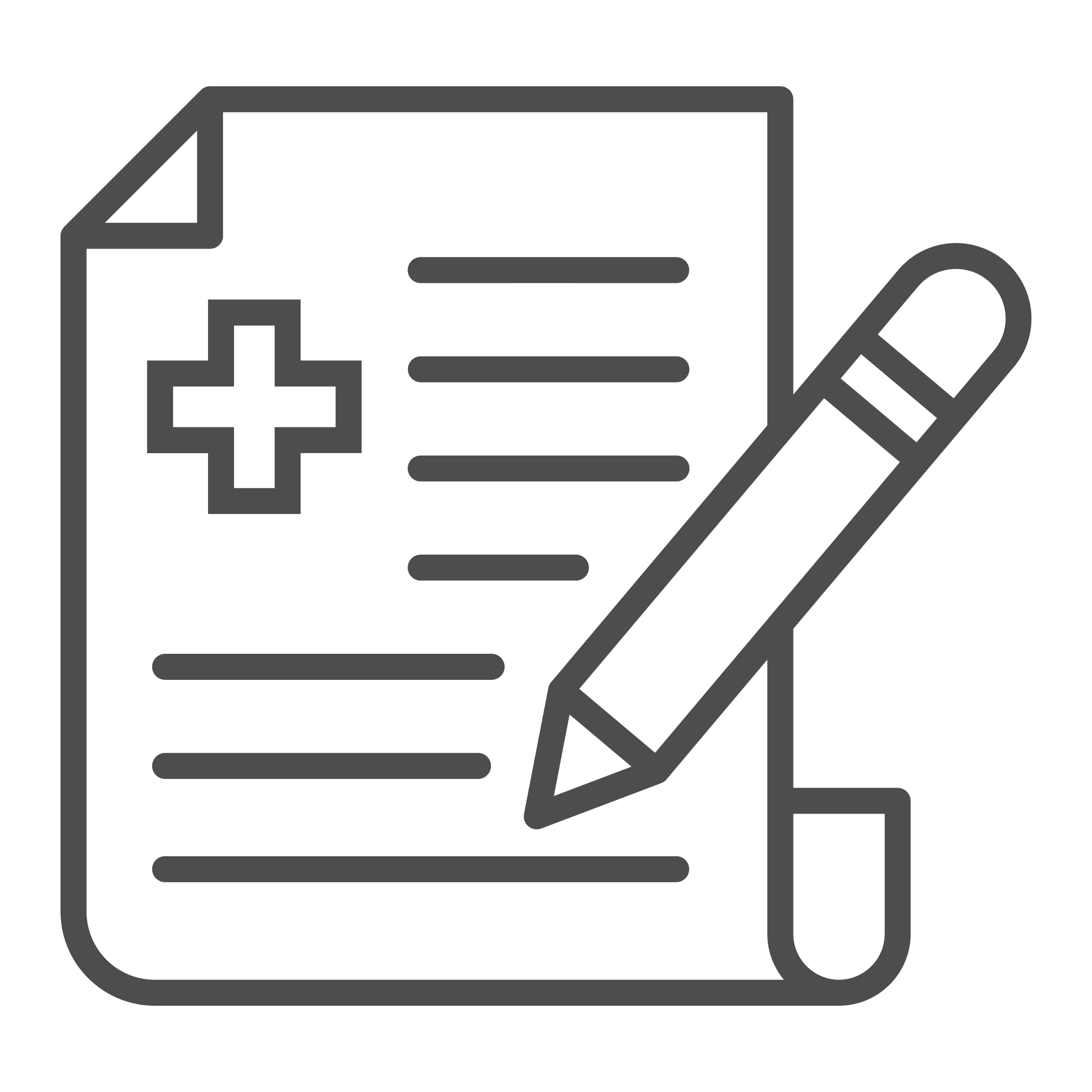 Icon von einem Notizblock mit Stift