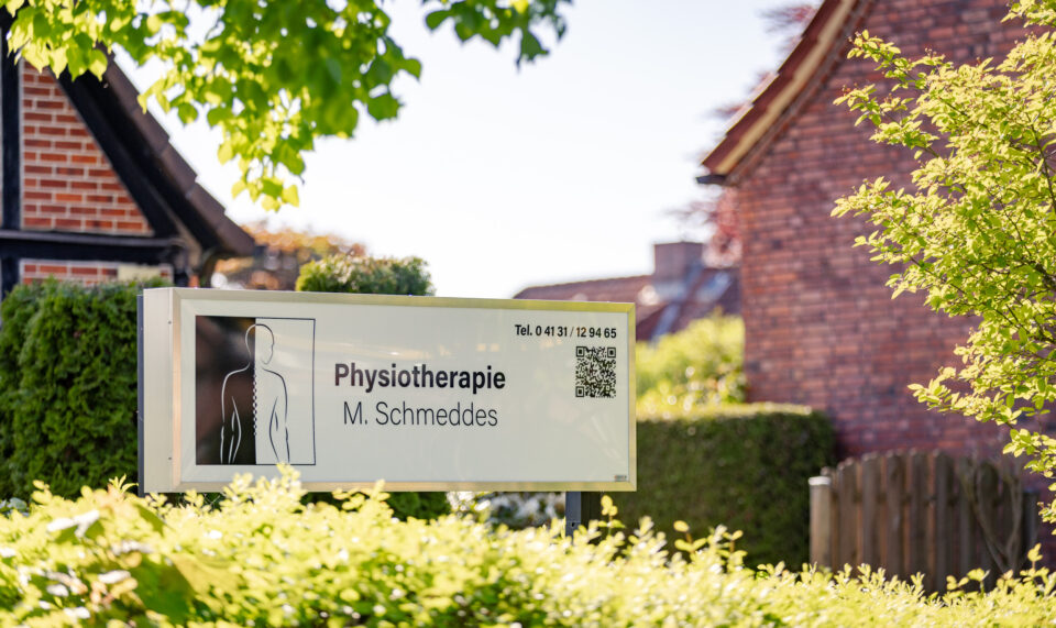 Außenansicht der Physiotherapie Praxis Schmeddes